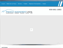 Tablet Screenshot of pneusalignementlaval.com